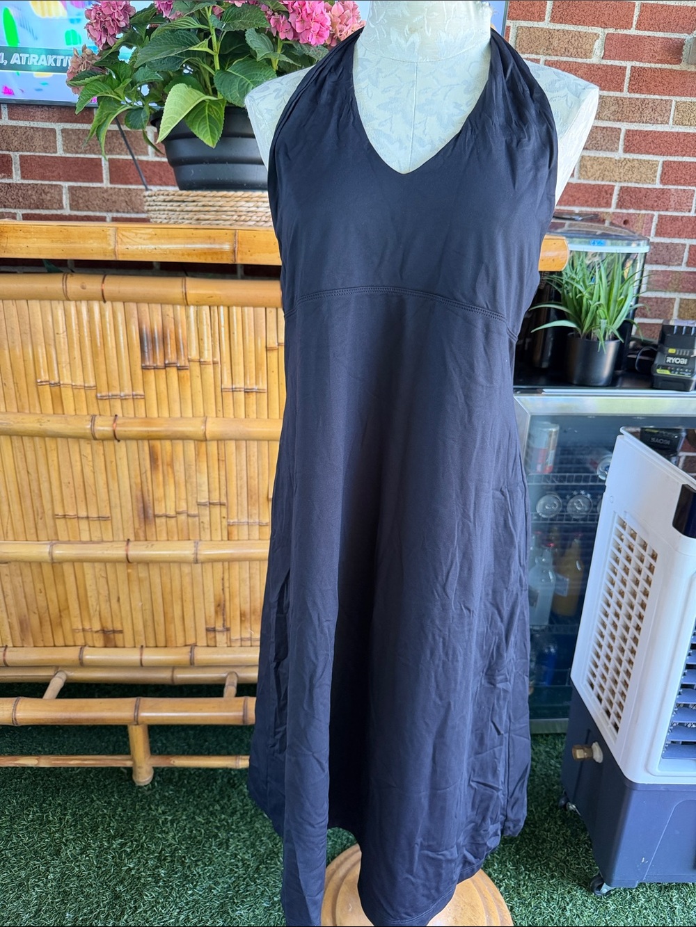Patagonia black sleeveless midi dress
